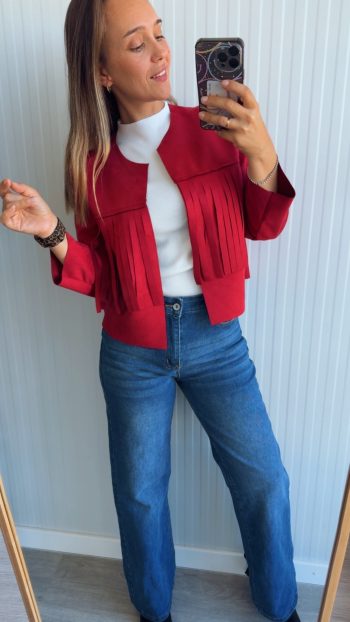 Chaqueta flecos
